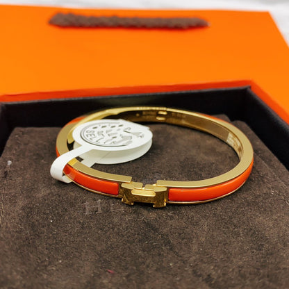 [Luna Brilliance]CLASSIC HM CLIC RED 8MM ENAMEL BRACELET