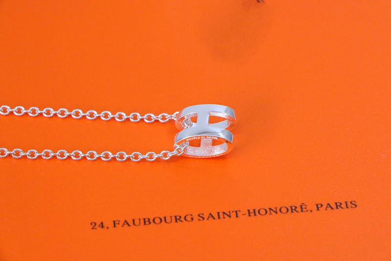 [Luna Brilliance]HM NECKLACE H LETTER OVAL SERIES