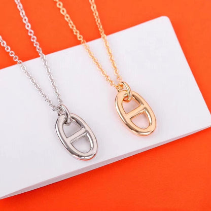 [Luna Brilliance]HM PIG NOSE NECKLACE