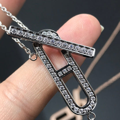 [Luna Brilliance]HM NECKLACE PLATINUM ROSE GOLD DIAMOND