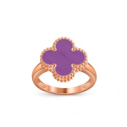 [Luna Brilliance]CLOVER RING ROSE GOLD COLLECTION