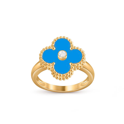 [Luna Brilliance]CLOVER DIAMOND RING GOLD COLLECTION