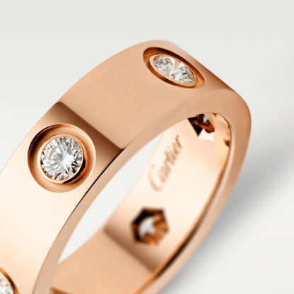 [Luna Brilliance] LOVE 5.5MM 6 DIAMOND RING