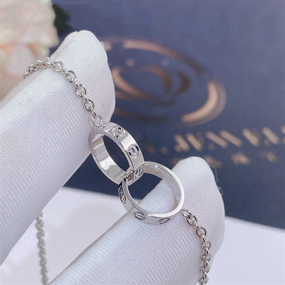 [Luna Brilliance] LOVE BRACELET DOUBLE RING