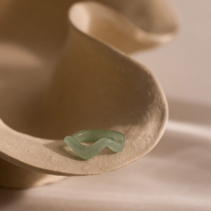 Jade Wave Ring