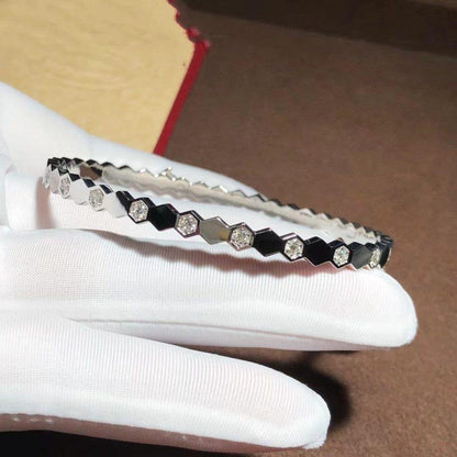 [Luna Brilliance]BEE LOVE SILVER DIAMOND BRACELET