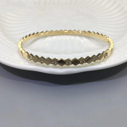[Luna Brilliance]BEE LOVE GOLD DIAMOND BRACELET