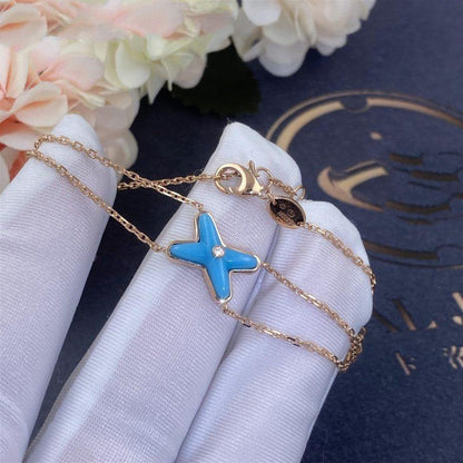 [Luna Brilliance]JEUX BRACELET TURQUOISE PINK GOLD 1 DIAMOND