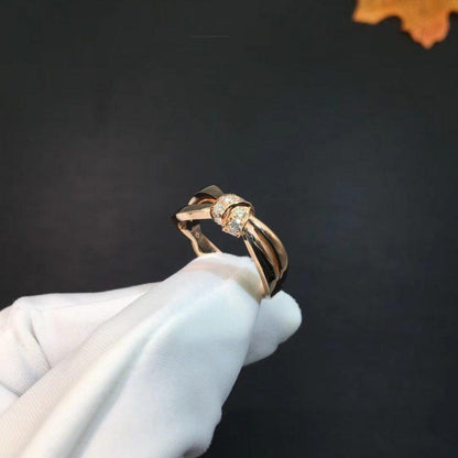 [Luna Brilliance]LIENS RING PINK GOLD DIAMOND