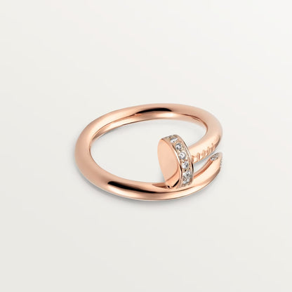 [Luna Brilliance] JUSTE RING 2.6MM HALF DIAMOND