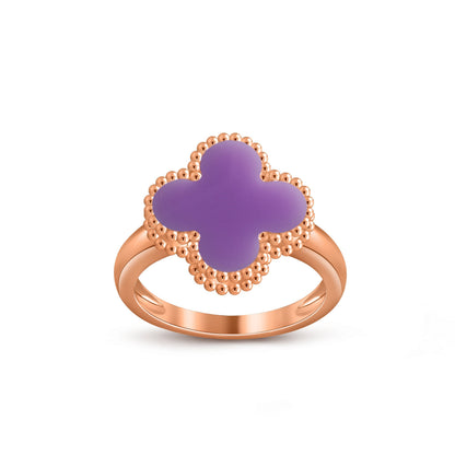 [Luna Brilliance]CLOVER RING ROSE GOLD COLLECTION