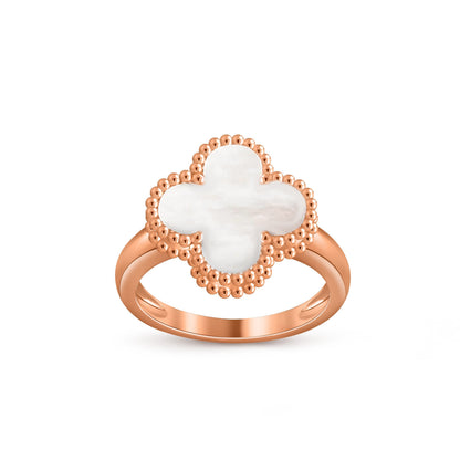 [Luna Brilliance]CLOVER RING ROSE GOLD COLLECTION