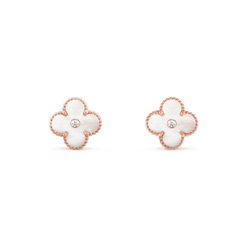 [Luna Brilliance]CLOVER  15MM DIAMOND EARRINGS COLLECTION