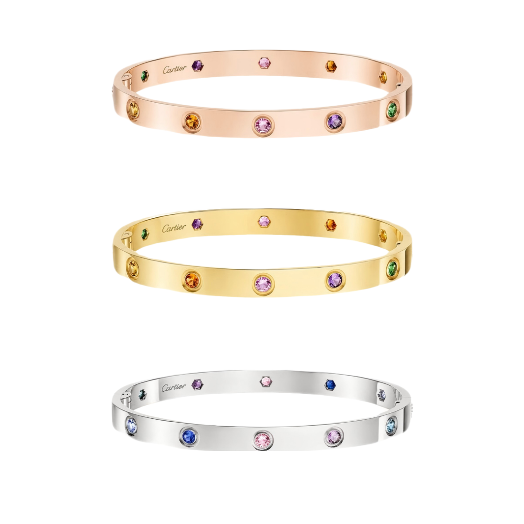 [Luna Brilliance]2026 RAINBOW LOVE BRACELET 6.1MM  10 DIAMONDS