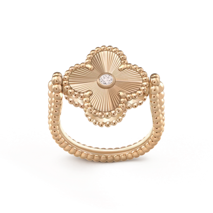 [Luna Brilliance]CLOVER RIVERSIBLE RING GOLD COLLECTION