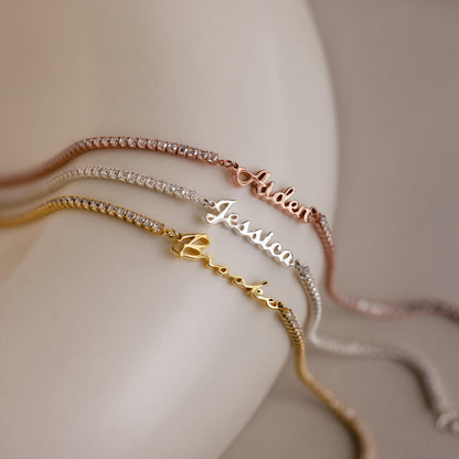 Venice Name Tennis Bracelet