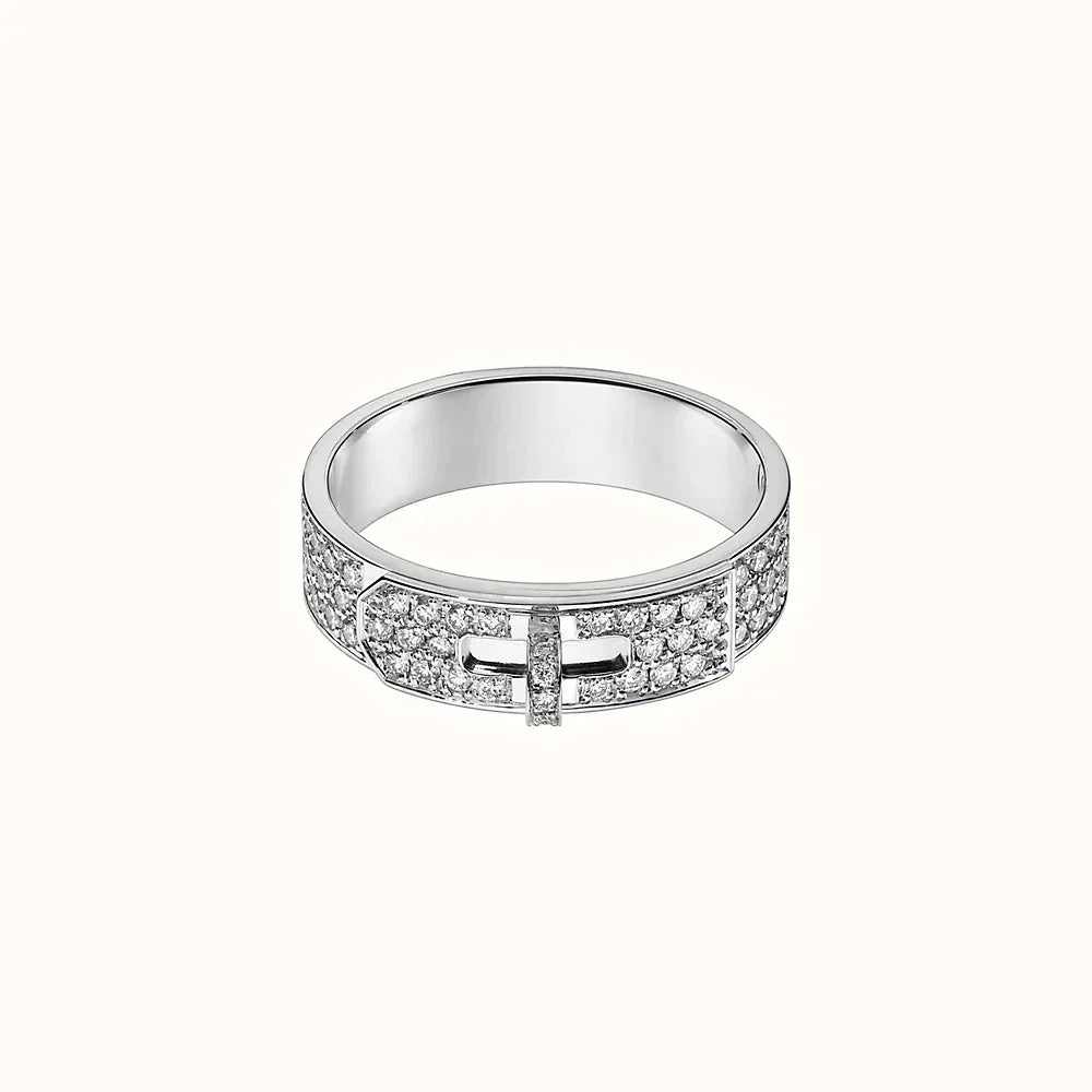 [Luna Brilliance]KELLY SILVER DIAMOND RING