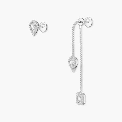 [Luna Brilliance]Diamond Drop Earrings My Twin