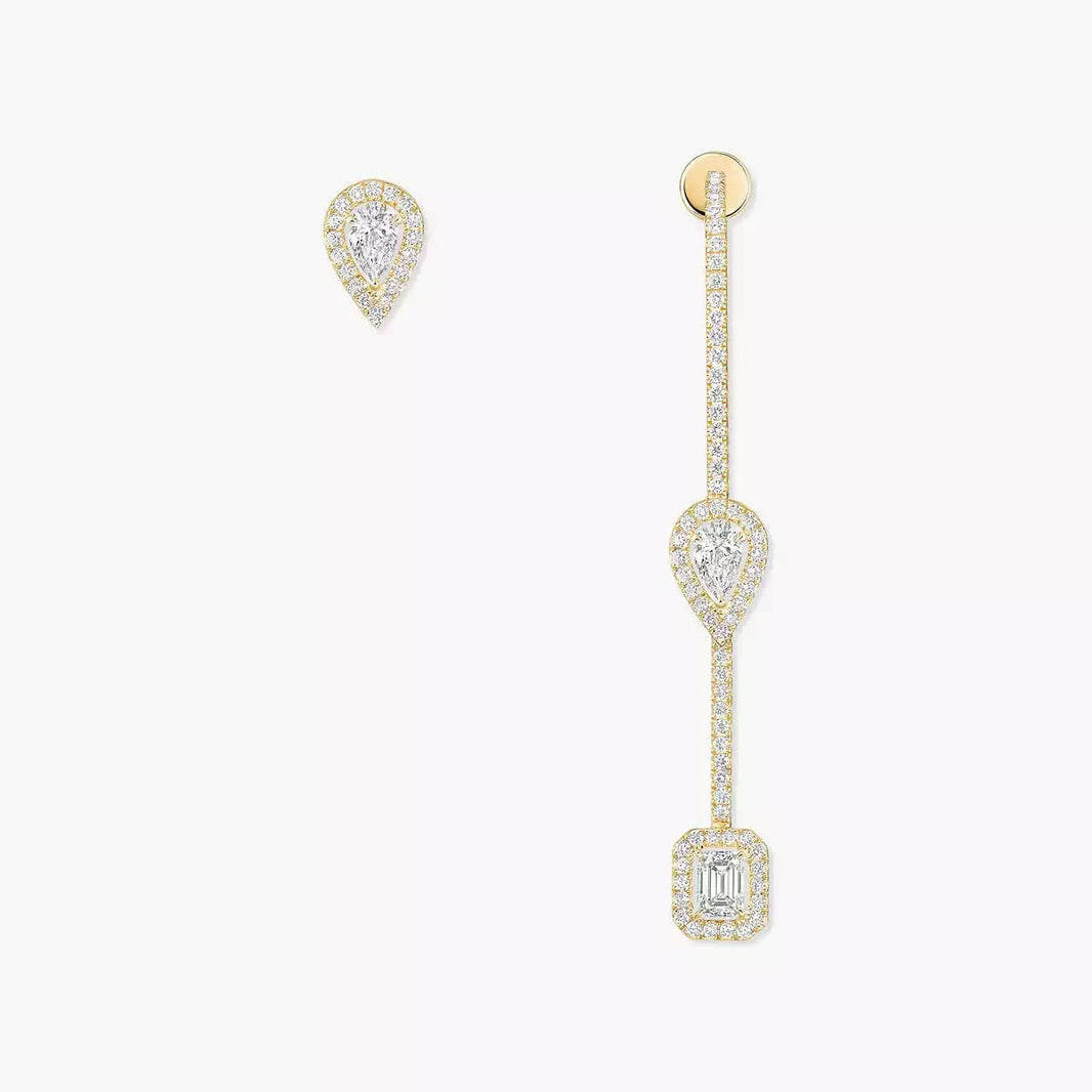 [Luna Brilliance]Diamond Drop Earrings My Twin