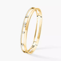 [Luna Brilliance]Move Romane Diamond Bangle Bracelet