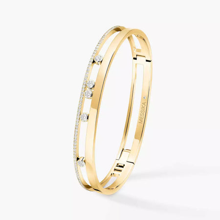 [Luna Brilliance]Move Romane Diamond Bangle Bracelet