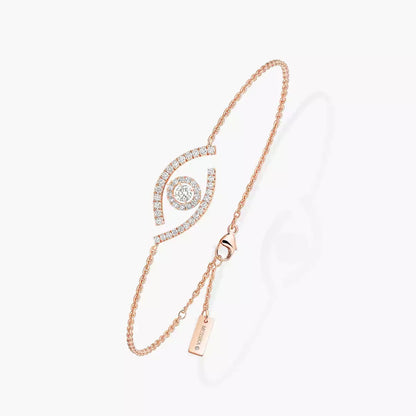 [Luna Brilliance]Lucky Eye Pave-Set Diamond Bracelet