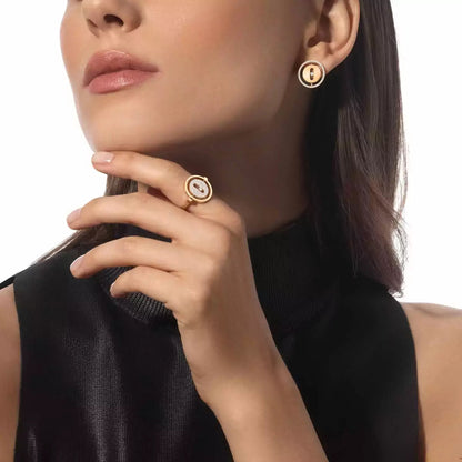 [Luna Brilliance]Lucky Move Diamond Earrings