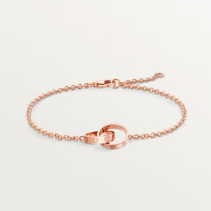 [Luna Brilliance] LOVE BRACELET DOUBLE RING