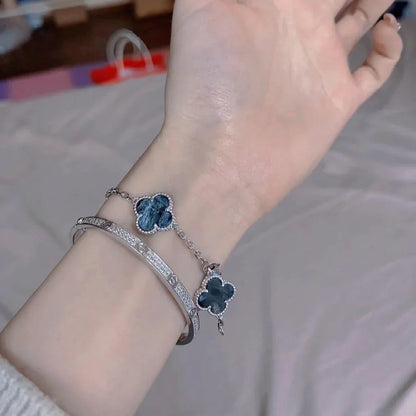 [Luna Brilliance]CLOVER 5 MOTIF PIETERSITE BRACELET COLLECTION