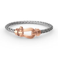 [Luna Brilliance]FORCE LARGE HORSESHOE NO DIAMOND BRACELET ROSE GOLD