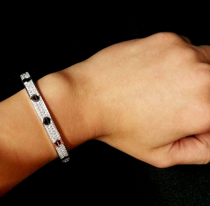 [Luna Brilliance] LOVE BRACELET 6.1MM DIAMOND-PAVED CERAMIC