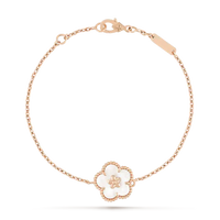 [Luna Brilliance]LUCKY WHITE MOP PLUM BLOSSOM  BRACELET