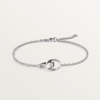 [Luna Brilliance] LOVE BRACELET DOUBLE RING