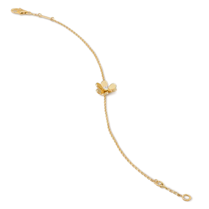 [Luna Brilliance]FRIVOLE GOLD FLOWER PINK MALACHITE BRACELET