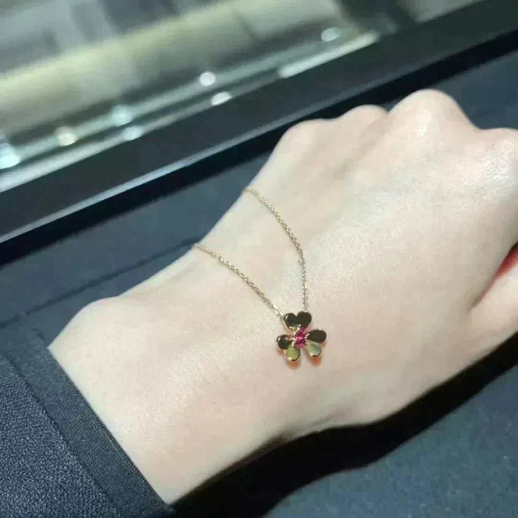 [Luna Brilliance]FRIVOLE GOLD FLOWER NECKLACE