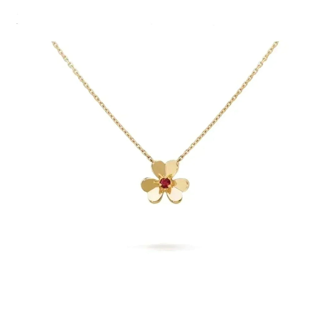 [Luna Brilliance]FRIVOLE GOLD FLOWER NECKLACE