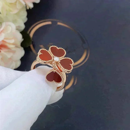 [Luna Brilliance]SWEET CLOVER CARNELIAN RING