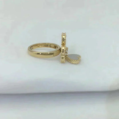 [Luna Brilliance]SWEET CLOVER WHITE MOP RING