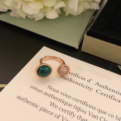[Luna Brilliance]PERLEE COULEURS DIAMOND ROSE GOLD BETWEEN THE FINGER RING